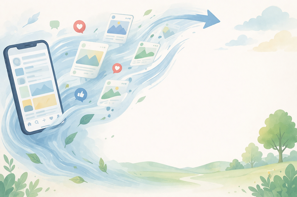 SNSでは情報が流れてしまうイメージ